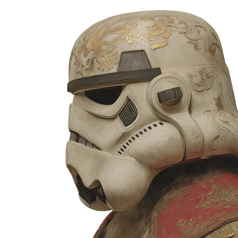 Chinese Ink Stormtrooper Vinyl Car Decal Sticker – Waterproof & UV-Resistant 8"