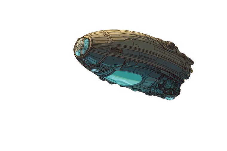 Shiny Spaceship Field Vinyl Car Decal Sticker – Waterproof & UV-Resistant 8"