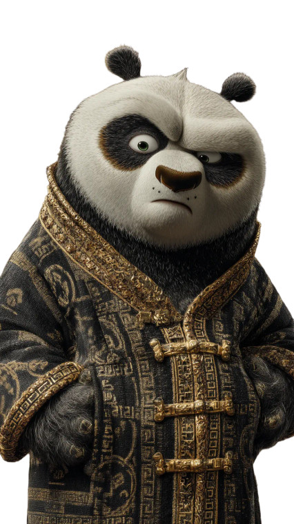 Kung Fu Panda V4 Vinyl Car Decal Sticker – Waterproof & UV-Resistant 8"