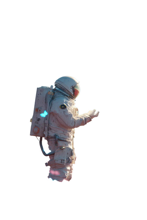 Astronaut In Flowers V2 Vinyl Car Decal Sticker – Waterproof & UV-Resistant 8"