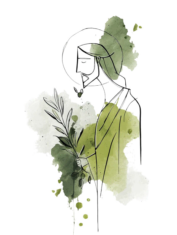 Minimalistic Jesus Fig Vinyl Car Decal Sticker – Waterproof & UV-Resistant 8"