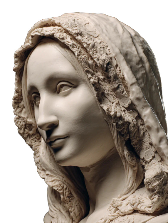 Mona Lisa Sculpture Vinyl Car Decal Sticker – Waterproof & UV-Resistant 8"