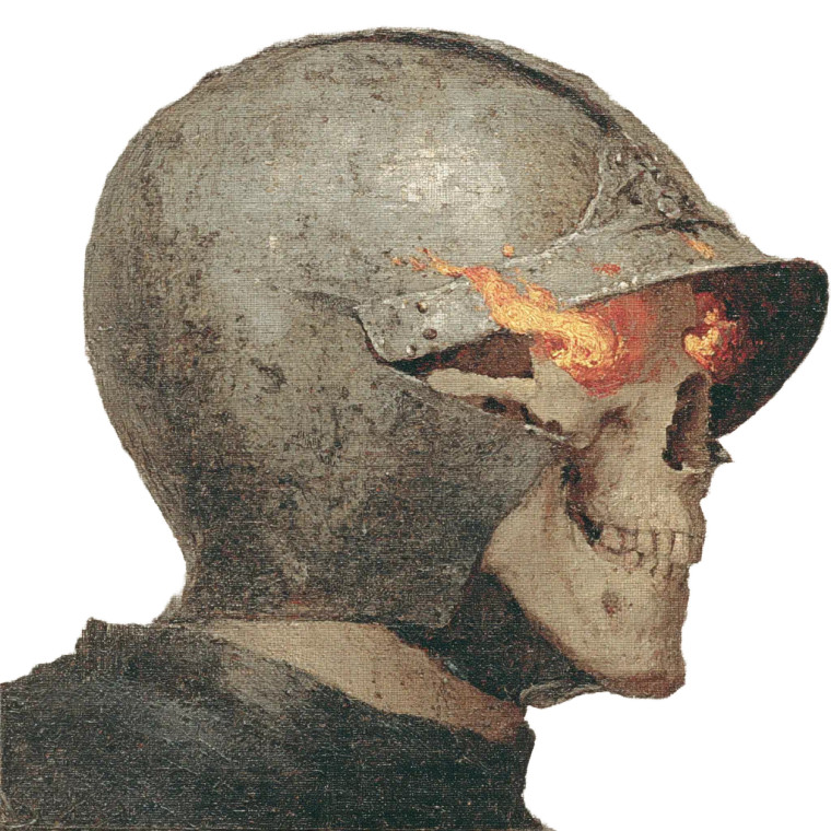 Knight'S Skull Helmet Vinyl Car Decal Sticker – Waterproof & UV-Resistant 8"