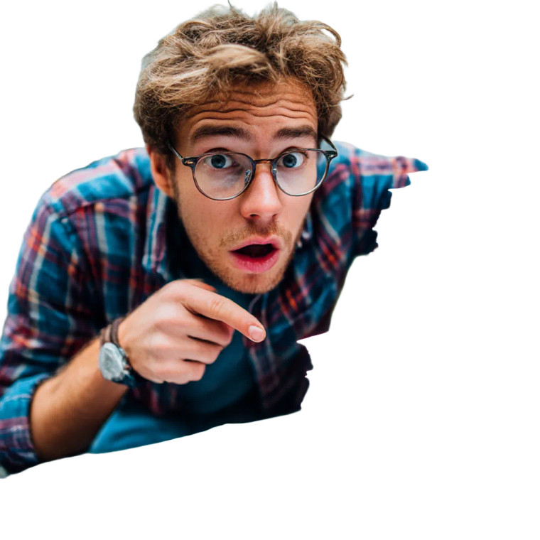 Surprised Student Discovery Vinyl Car Decal Sticker – Waterproof & UV-Resistant 8"