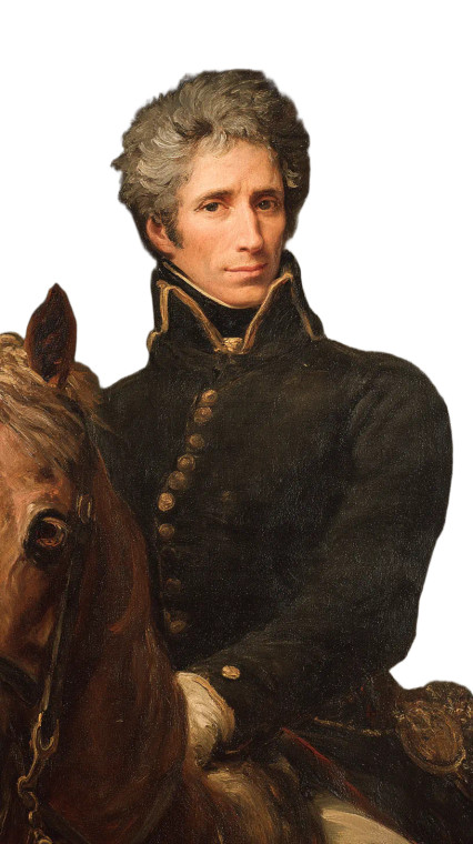 Napoleonic Horseman Vinyl Car Decal Sticker – Waterproof & UV-Resistant 8"