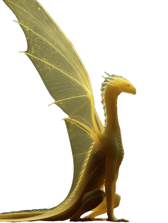 Crystal Dragon Silhouette Vinyl Car Decal Sticker – Waterproof & UV-Resistant 8"