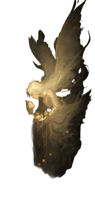 Dark Angel Embrace V2 Vinyl Car Decal Sticker – Waterproof & UV-Resistant 8"