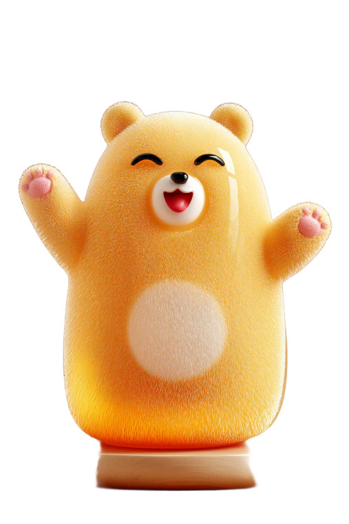 3D Bear Figurine Vinyl Car Decal Sticker – Waterproof & UV-Resistant 8"