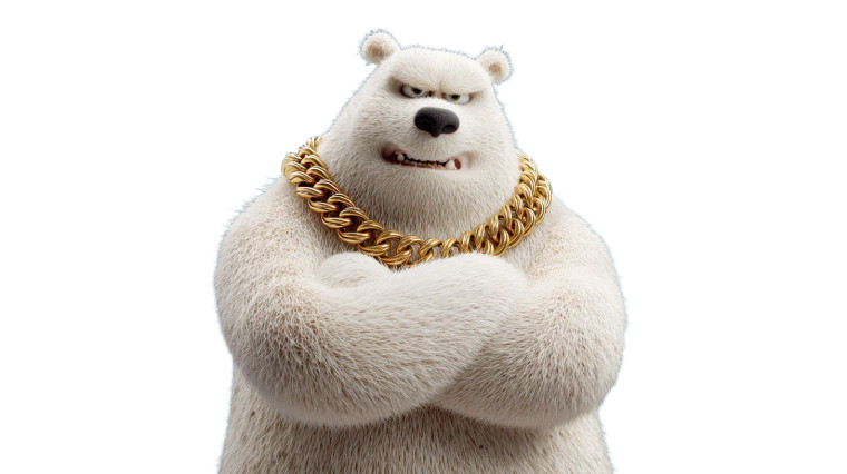Hip-Hop White Bear Vinyl Car Decal Sticker – Waterproof & UV-Resistant 8"
