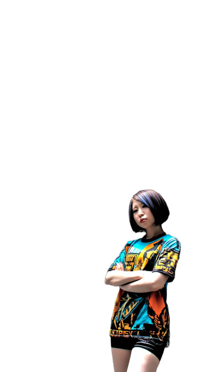Japanese Female Rapper Vinyl Car Decal Sticker – Waterproof & UV-Resistant 8"