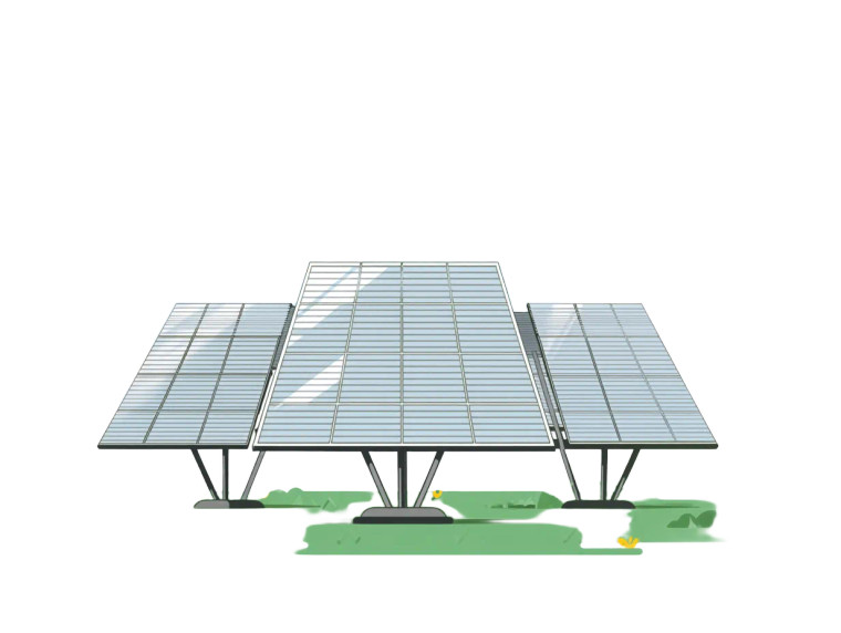 Solar Panels Illustration Vinyl Car Decal Sticker – Waterproof & UV-Resistant 8"
