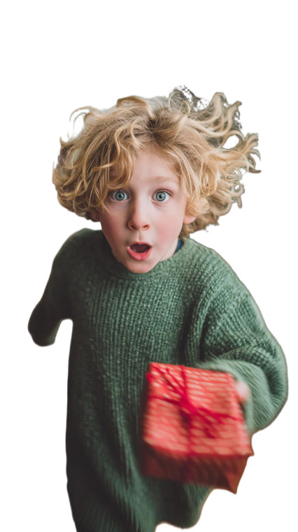 Excited Boy Running Vinyl Car Decal Sticker – Waterproof & UV-Resistant 8"