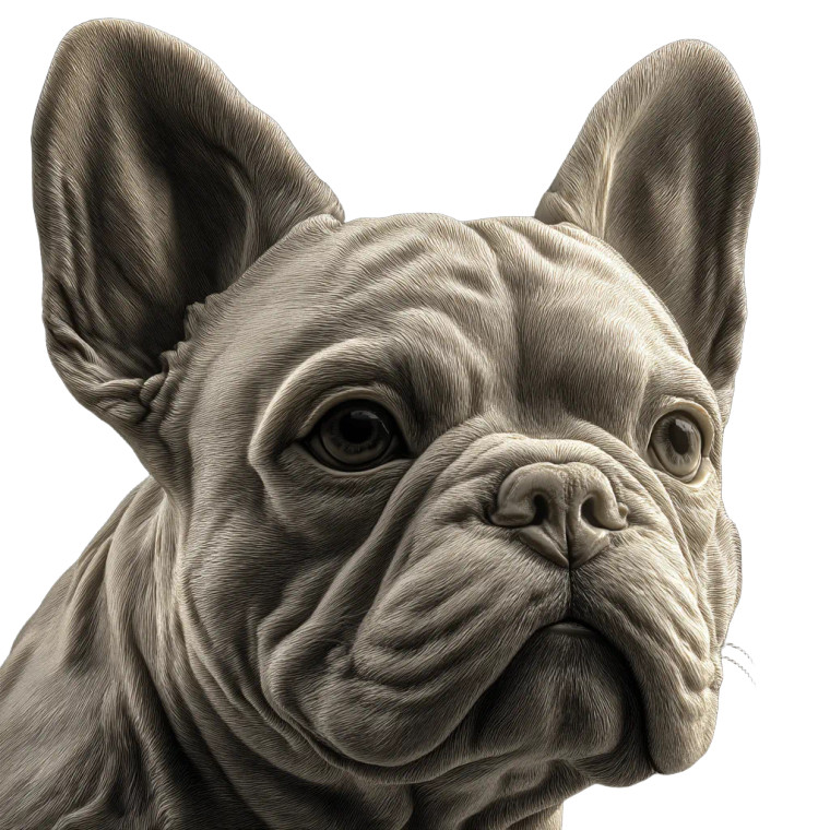 Bicolor French Bulldog Vinyl Car Decal Sticker – Waterproof & UV-Resistant 8"