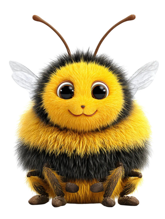 Cute Bumble Bee Vinyl Car Decal Sticker – Waterproof & UV-Resistant 8"