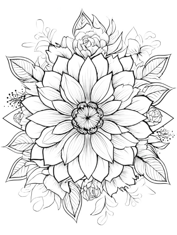 Rose Mandala Art Vinyl Car Decal Sticker – Waterproof & UV-Resistant 8"