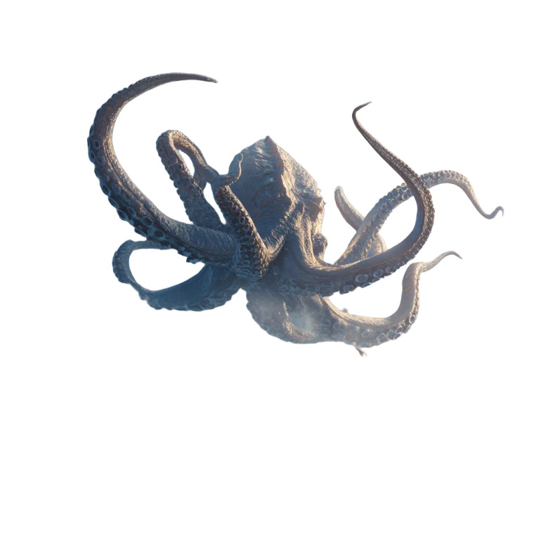 Sky Kraken Vinyl Car Decal Sticker – Waterproof & UV-Resistant 8"