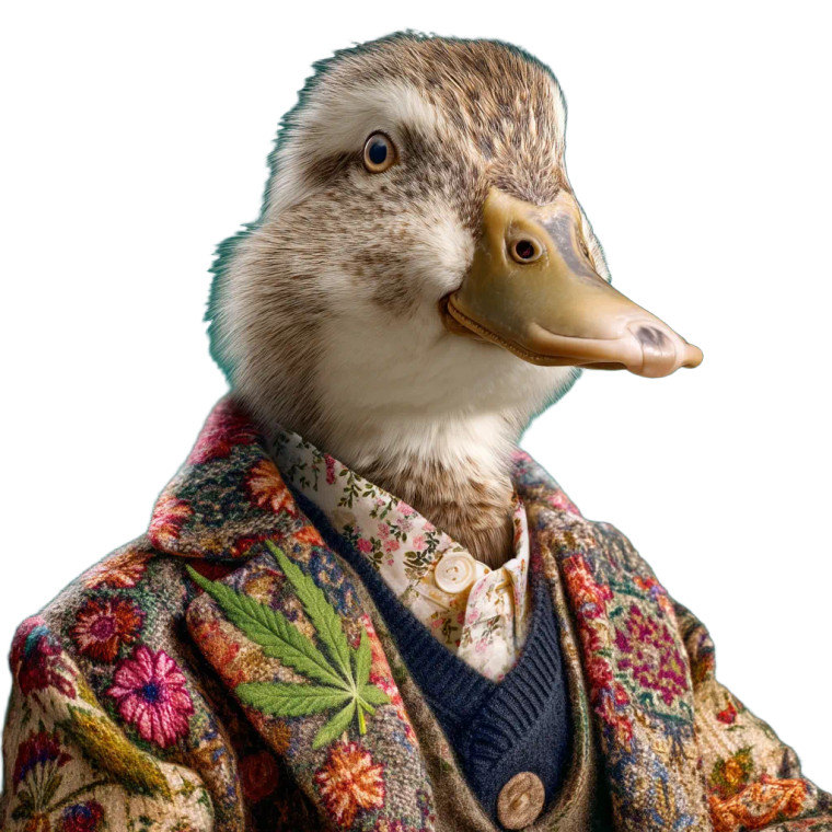 Humanoid Mallard Male Vinyl Car Decal Sticker – Waterproof & UV-Resistant 8"