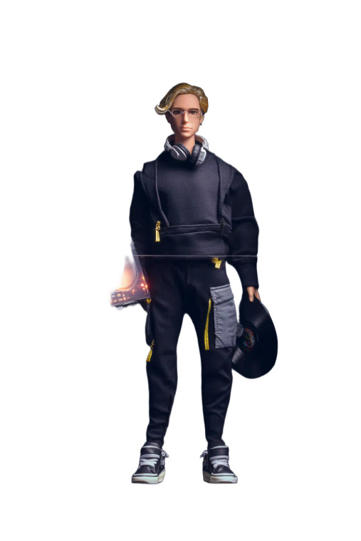 Stylish Dj Figure Vinyl Car Decal Sticker – Waterproof & UV-Resistant 8"