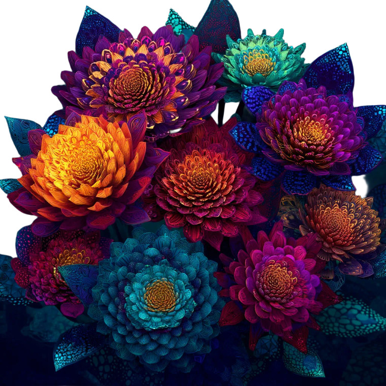 Unique Floral Zentangle Vinyl Car Decal Sticker – Waterproof & UV-Resistant 8"