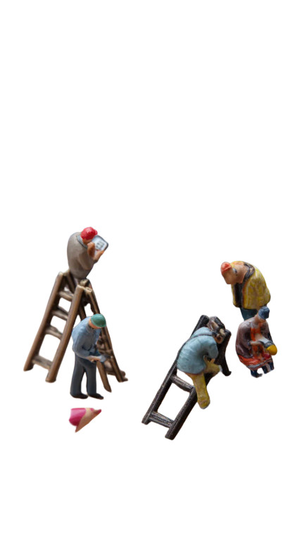 Tiny Digital Workers Vinyl Car Decal Sticker – Waterproof & UV-Resistant 8"