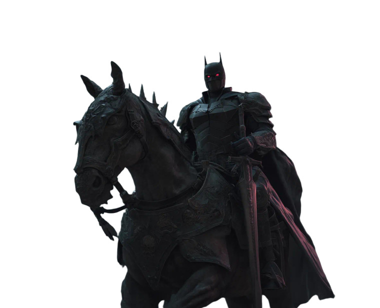Medieval Batman Vinyl Car Decal Sticker – Waterproof & UV-Resistant 8"