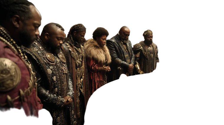 African Knights Reimagined Vinyl Car Decal Sticker – Waterproof & UV-Resistant 8"