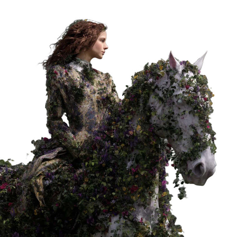 Floral Horse Rider Vinyl Car Decal Sticker – Waterproof & UV-Resistant 8" Floral Horse Rider Vinyl Car Decal Sticker – Waterproof & UV-Resistant 8"