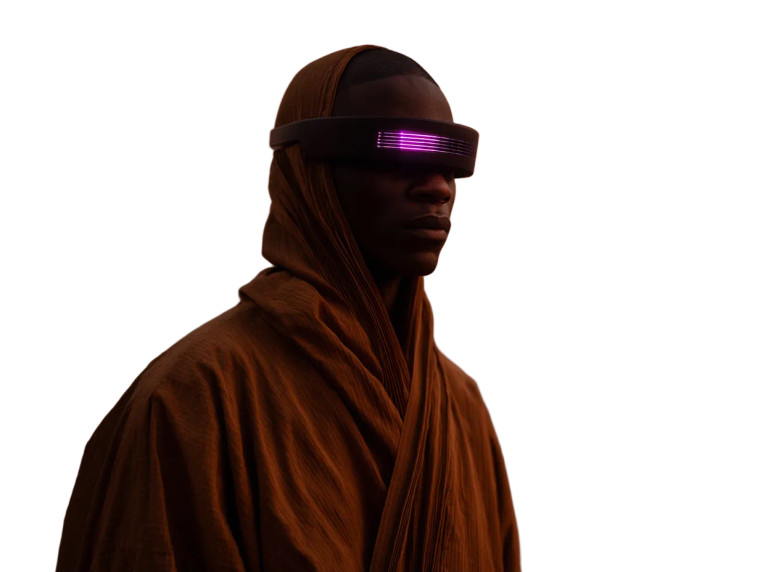 Futuristic Dancing Figure Vinyl Car Decal Sticker – Waterproof & UV-Resistant 8"