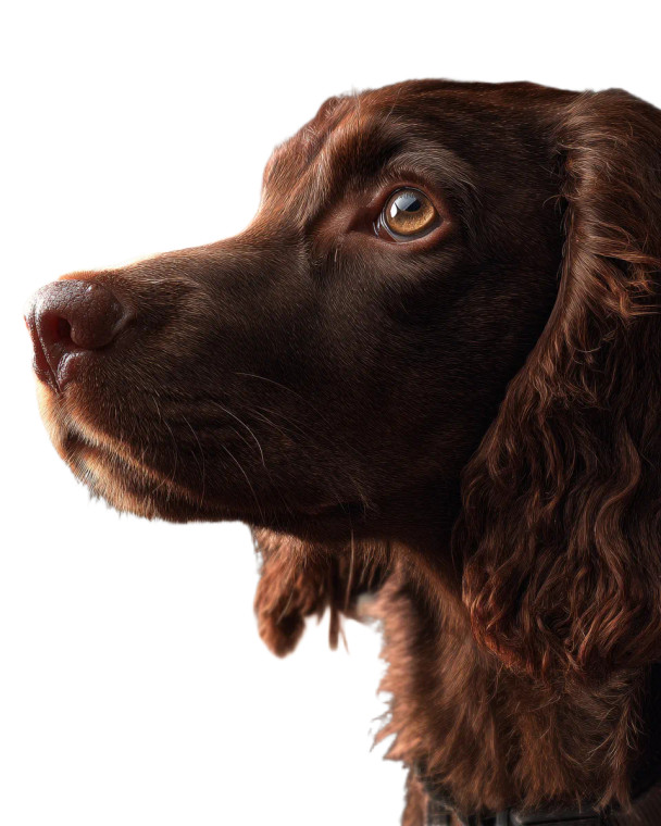 French Spaniel Portrait Vinyl Car Decal Sticker – Waterproof & UV-Resistant 8"