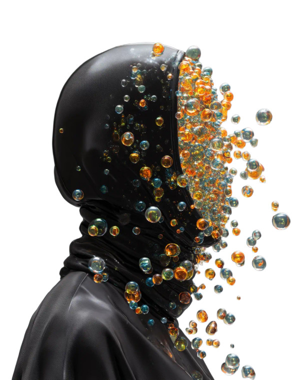 Melting Balaclava Head Vinyl Car Decal Sticker – Waterproof & UV-Resistant 8"