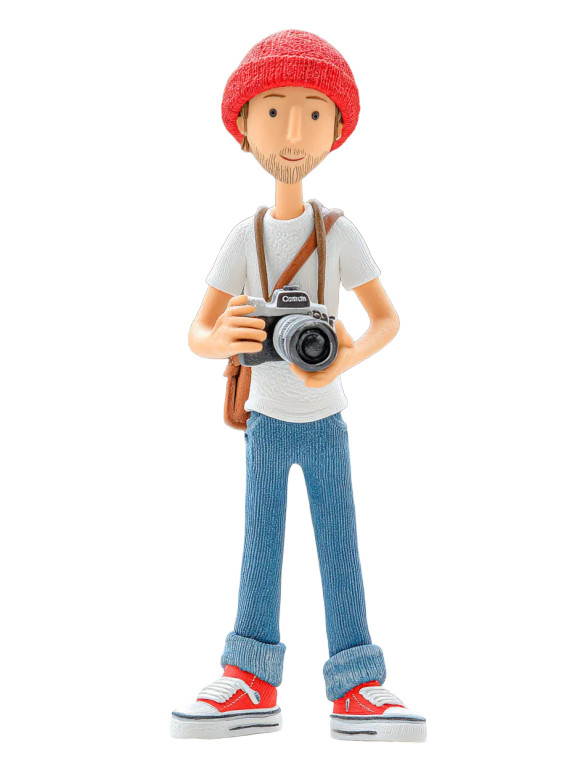 Brazilian Man Sculpture Vinyl Car Decal Sticker – Waterproof & UV-Resistant 8"