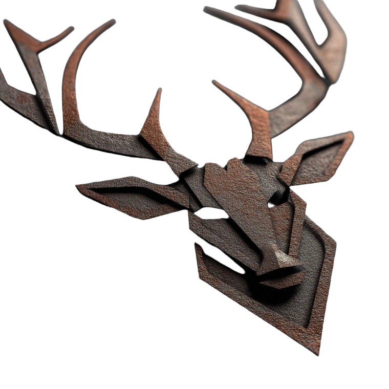 Iron Deer Logo Vinyl Car Decal Sticker – Waterproof & UV-Resistant 8"