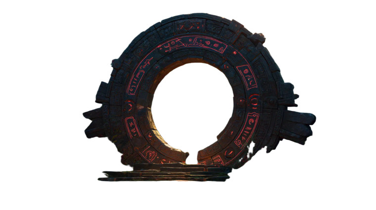 Magical Ancient Portal Vinyl Car Decal Sticker – Waterproof & UV-Resistant 8"