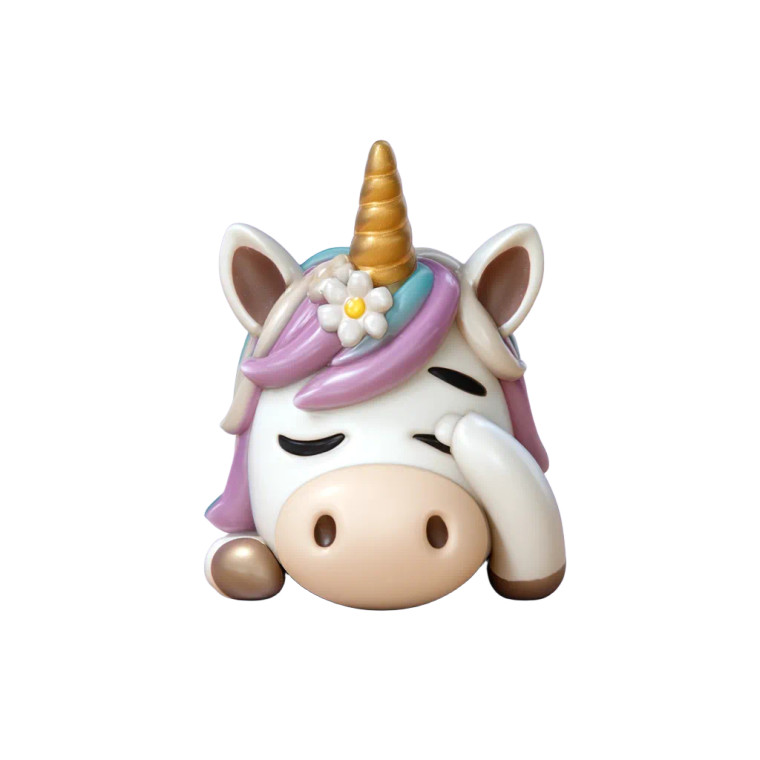 Facepalming Unicorn Vinyl Car Decal Sticker – Waterproof & UV-Resistant 8"