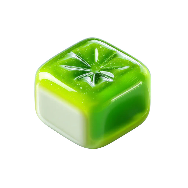Green Candy Icon Vinyl Car Decal Sticker – Waterproof & UV-Resistant 8"