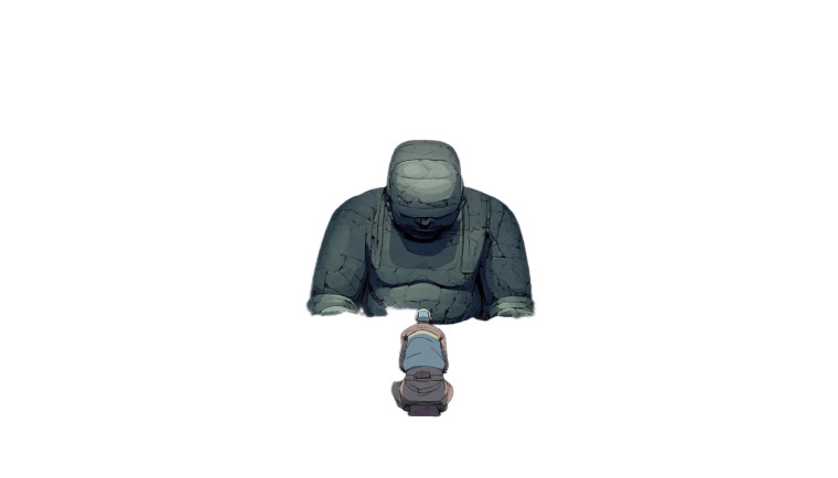 Alien Stone Statue Vinyl Car Decal Sticker – Waterproof & UV-Resistant 8"