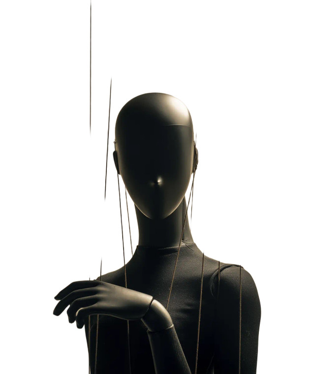 Faceless Suspended Mannequin Vinyl Car Decal Sticker – Waterproof & UV-Resistant 8"