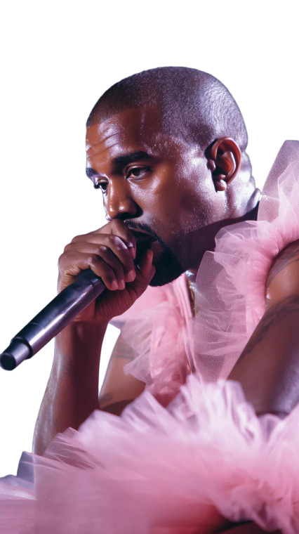 Kanye West Tutu Vinyl Car Decal Sticker – Waterproof & UV-Resistant 8"
