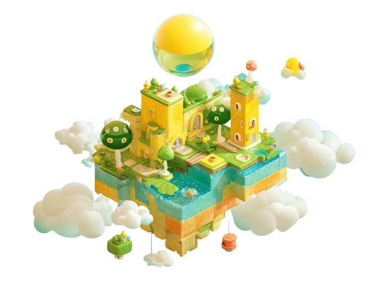 Flying Puzzle Island Vinyl Car Decal Sticker – Waterproof & UV-Resistant 8"