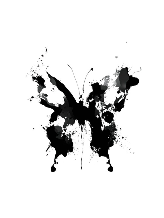 Abstract Butterfly Logo Vinyl Car Decal Sticker – Waterproof & UV-Resistant 8"