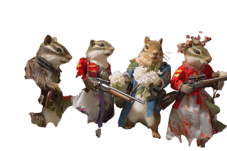 Surreal Floral Riflemen Vinyl Car Decal Sticker – Waterproof & UV-Resistant 8"