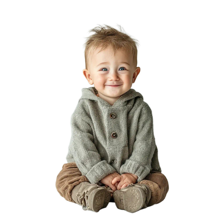 Happy Baby Portrait Vinyl Car Decal Sticker – Waterproof & UV-Resistant 8"