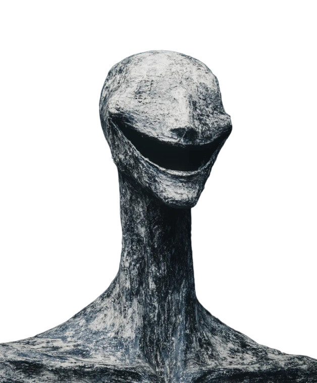 Exaggerated Smile Entity Vinyl Car Decal Sticker – Waterproof & UV-Resistant 8"