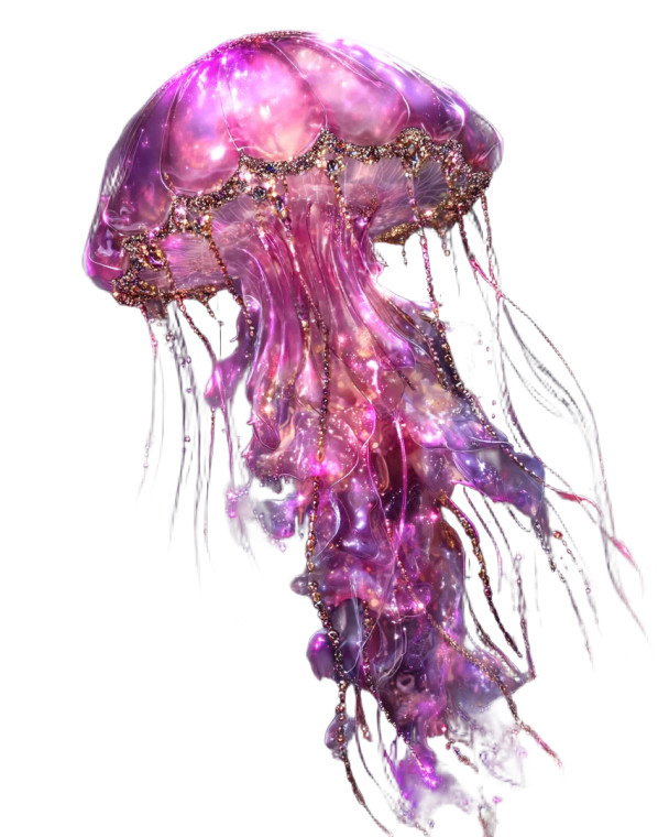 Cosmic Jellyfish Vinyl Car Decal Sticker – Waterproof & UV-Resistant 8"