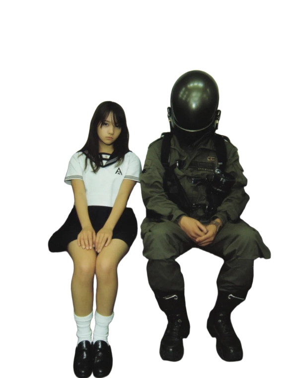 Girl And Alien Vinyl Car Decal Sticker – Waterproof & UV-Resistant 8"