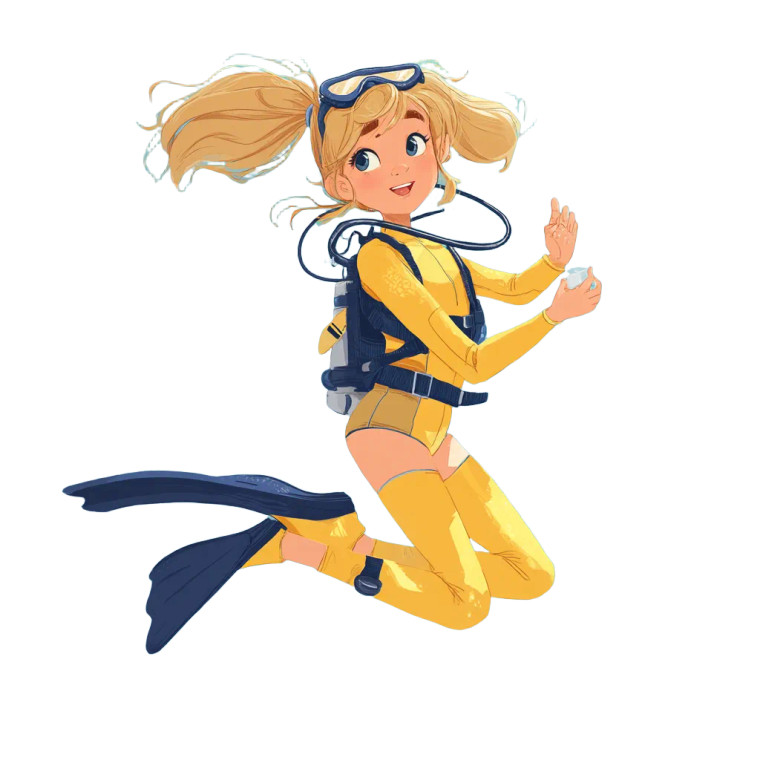 Underwater Discovery Vinyl Car Decal Sticker – Waterproof & UV-Resistant 8"