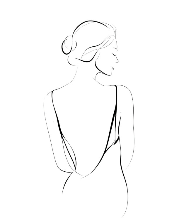 Elegant Female Back Vinyl Car Decal Sticker – Waterproof & UV-Resistant 8"