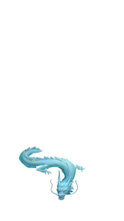 Water Dragon Art Vinyl Car Decal Sticker – Waterproof & UV-Resistant 8"