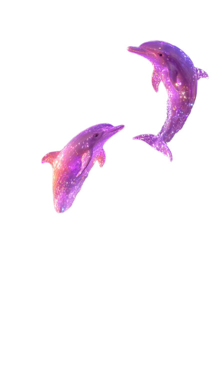 Dolphin Heart Leap Vinyl Car Decal Sticker – Waterproof & UV-Resistant 8"