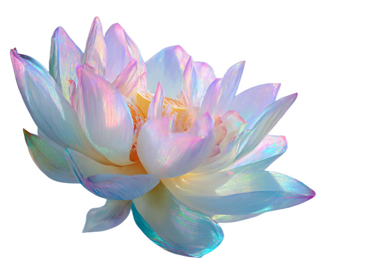 Ethereal Lotus Flower Vinyl Car Decal Sticker – Waterproof & UV-Resistant 8"